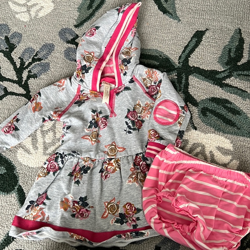 Matilda Jane Sweatshirt dress + Bloomers
